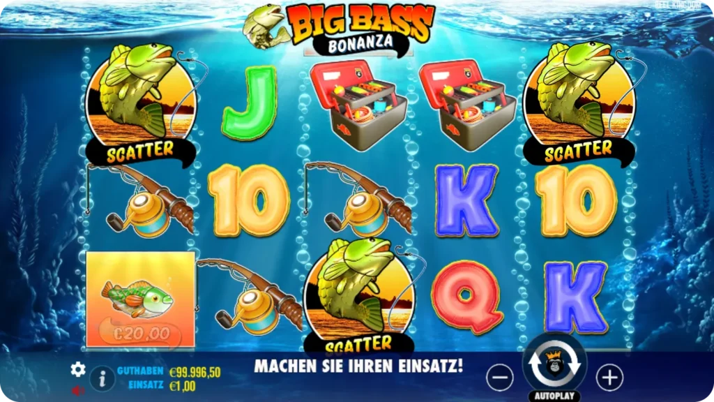 Big Bass Bonanza Freispiele – Angler sammelt Geldwerte