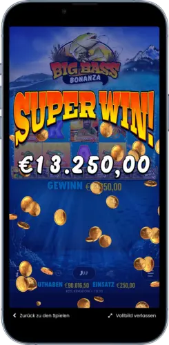 Big Bass Bonanza Super Win Animation